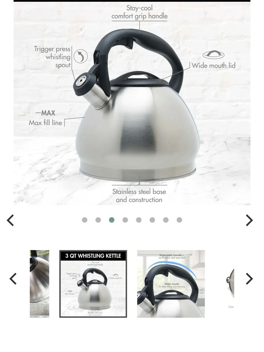Primula Stainless Steel whistling Kettle